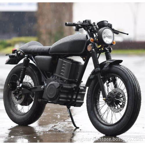 E-Scooter Max Retro Fat Tire 72V 3000W Adult Electric Motorcycle Electric Motorbike Cheap 90km High Speed CKD